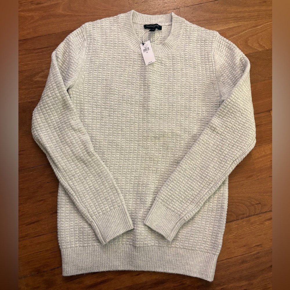 NWT Banana Republic Textured Crewneck Sweater